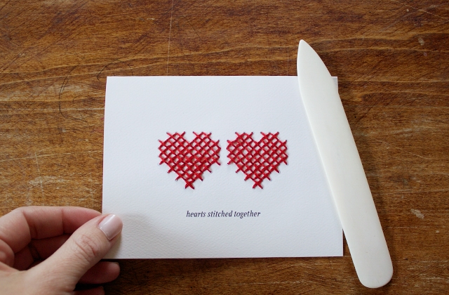 Thiệp valentine handmade pixel