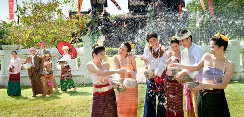 Lễ hội té nước Songkran, Thái Lan