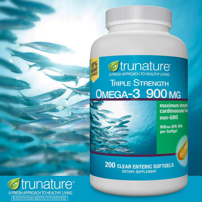 Dầu cá Omega 3 Trunature Triple Strength Omega-3 900mg