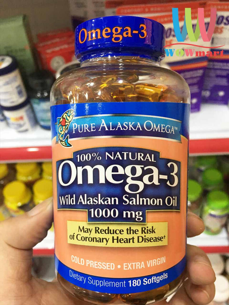 Viên dầu cá hồi Pure Alaska Omega Wild Salmon Oil 1000mg