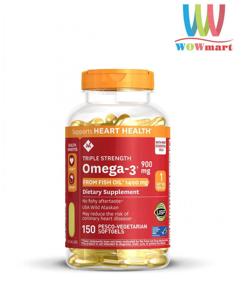 Dầu cá Member's Mark Triple Strength Fish Oil 1400mg