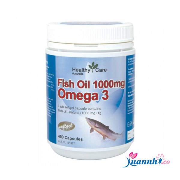 Dầu cá Fish Oil Healthy Care Omega 3 của Úc 1000mg
