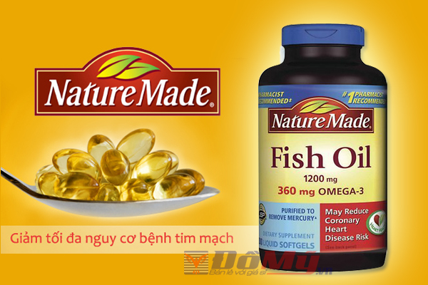 Viên dầu cá Nature Made Fish Oil 1200mg