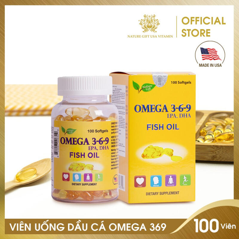 Viên Uống Dầu Cá Omega 369 của Mỹ - Nature Gift USA