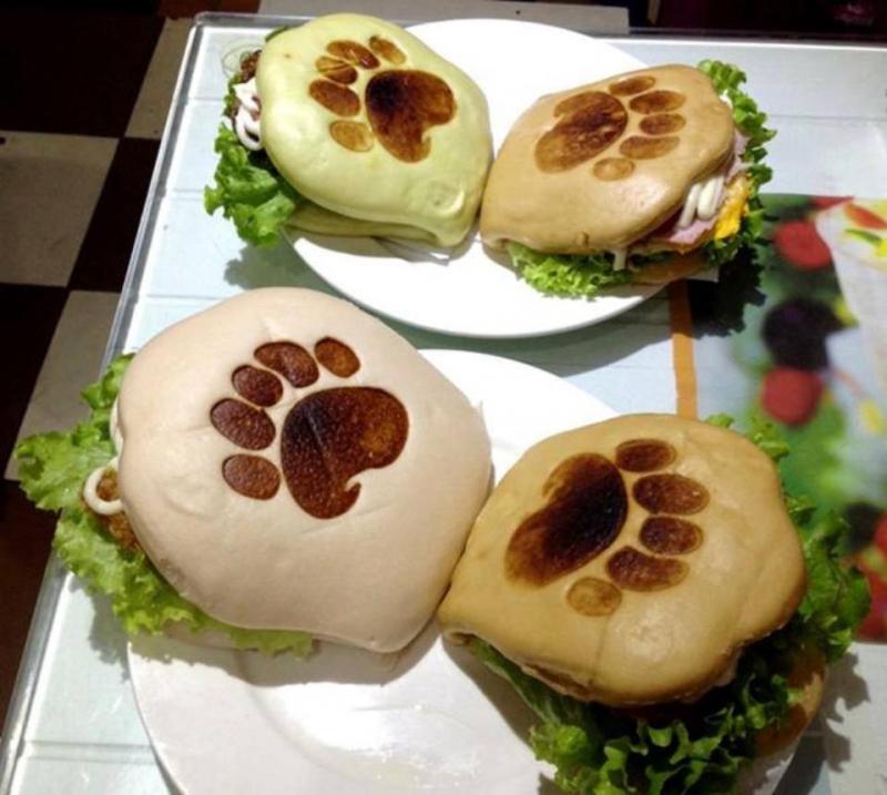 Bánh Burger tay gấu