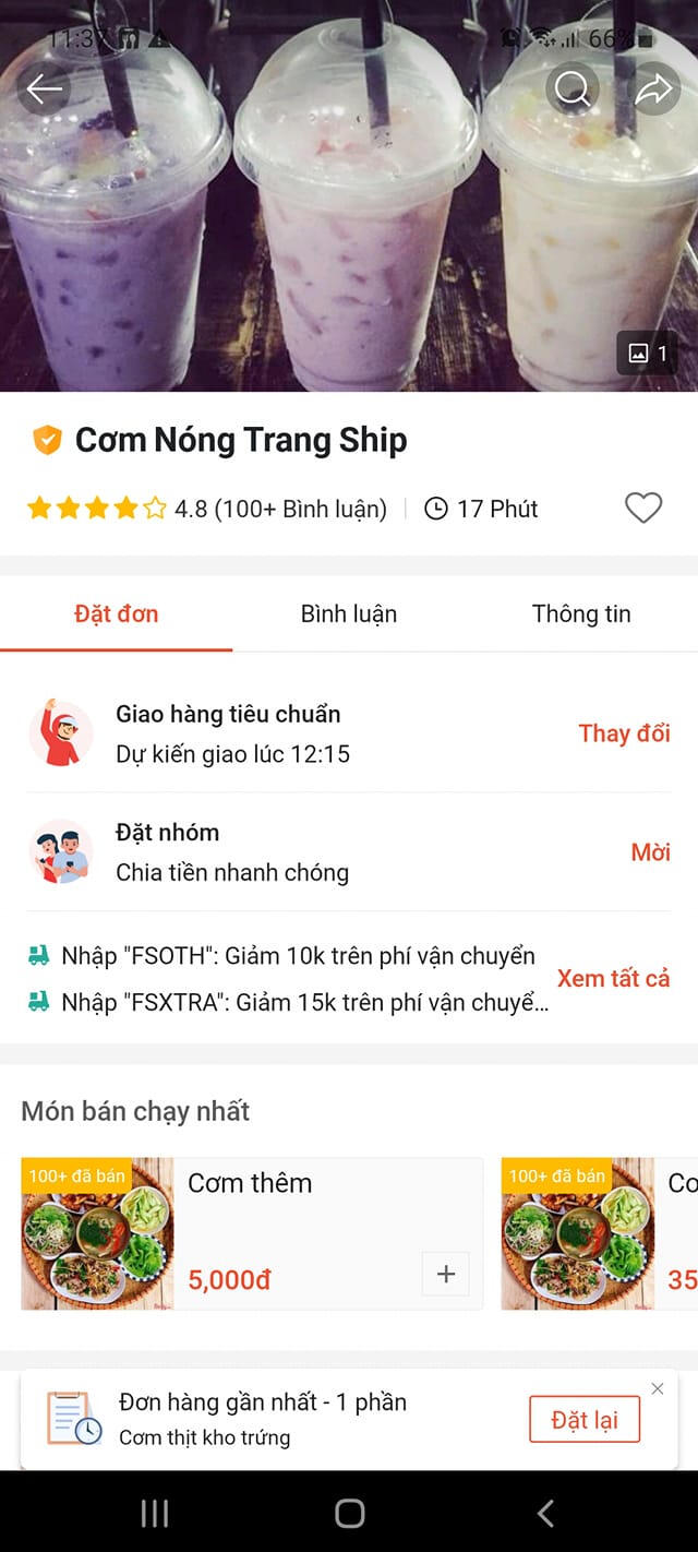 Quán Cơm NÓNG TRANG SHIP