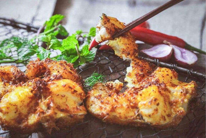 Cá lăng nướng than Đắk Nông