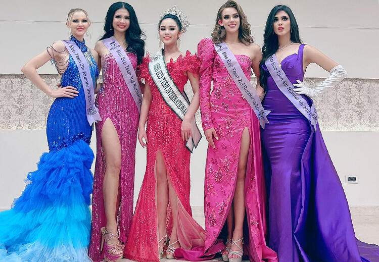 Vũ Huyền Diệu đăng quang Miss Eco Teen International