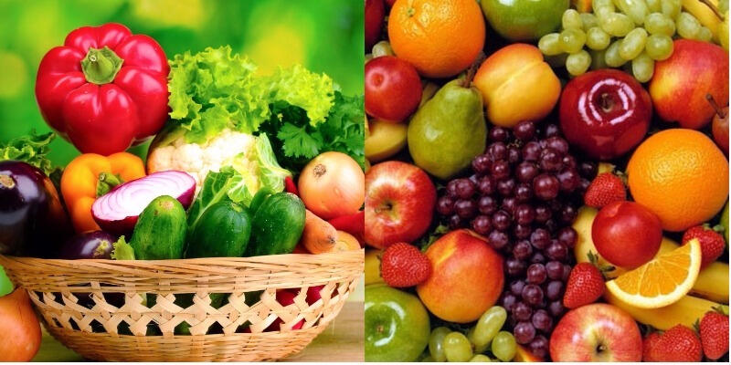 Tăng cường bổ sung rau xanh và trái cây